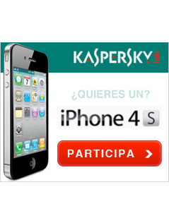Banner promoción Kaspersky iPhone 4S